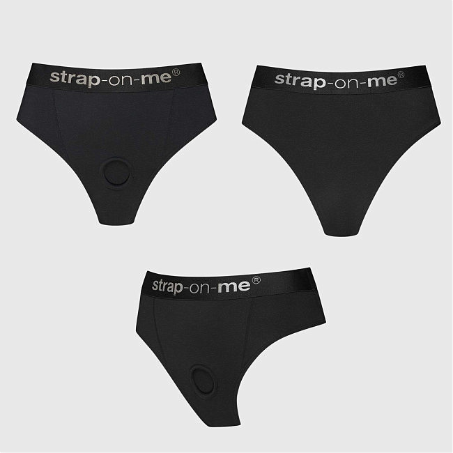������� ��� �������� � ���������� O-Ring Strap-On-Me Harness Lingerie Idole Black