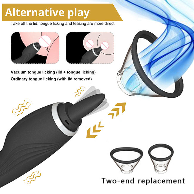 �������� � ��������� ������� � ���������� Sweet Play Clitoral Licking Tongue And Vibrator 2in1 A6, 24,6 � 4 ��