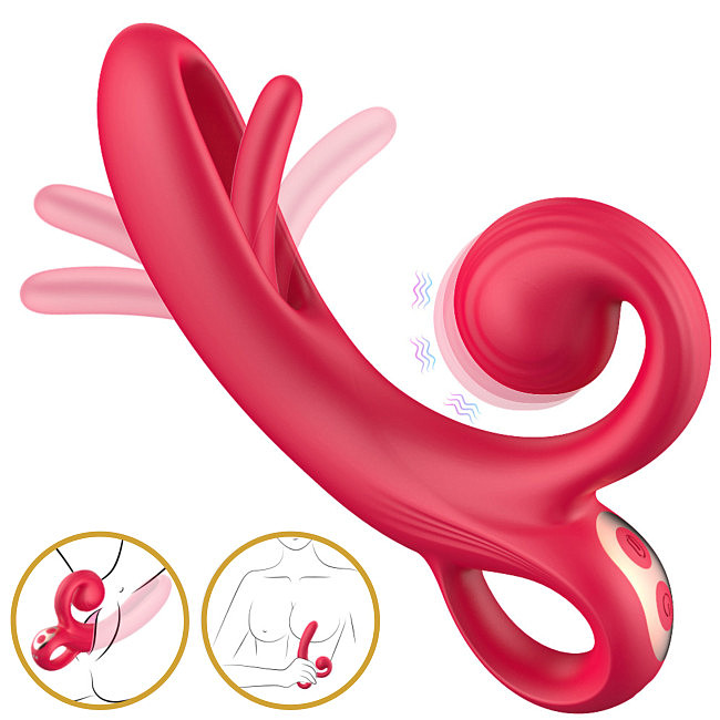 ��������-������ � ��������� ������� Erospace Sweet Play Tongue Flipping Vibrator A4, 18,2 × 9,6 × 3,2 ��