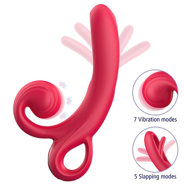 ��������-������ � ��������� ������� Erospace Sweet Play Tongue Flipping Vibrator A4, 18,2 × 9,6 × 3,2 ��