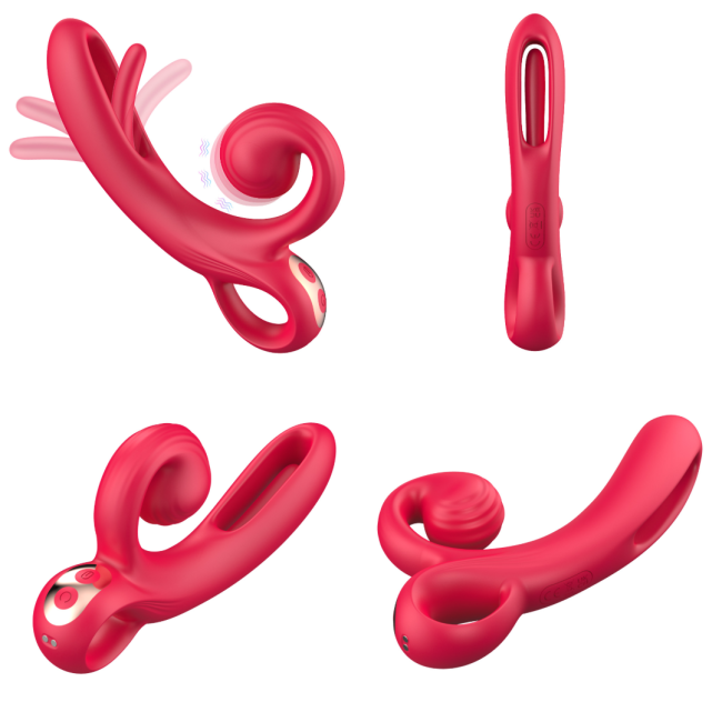 ��������-������ � ��������� ������� Erospace Sweet Play Tongue Flipping Vibrator A4, 18,2 × 9,6 × 3,2 ��
