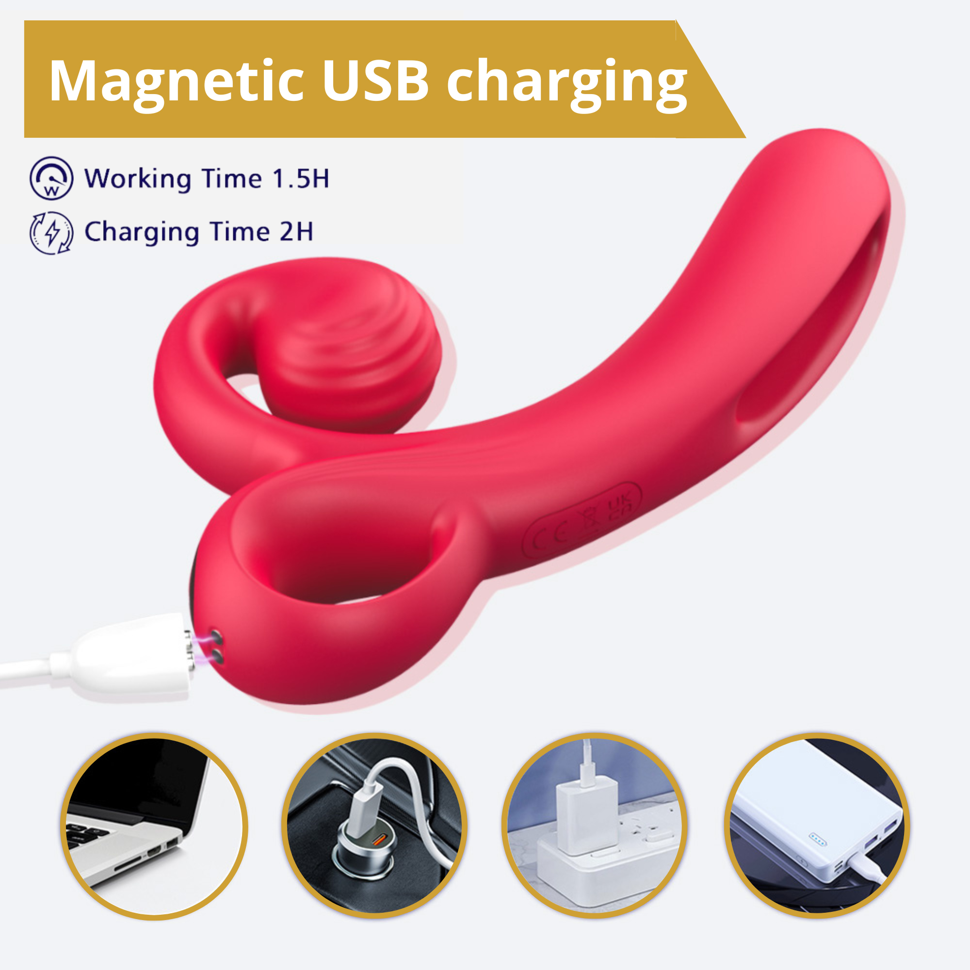 ��������-������ � ��������� ������� Erospace Sweet Play Tongue Flipping Vibrator A4, 18,2 × 9,6 × 3,2 ��