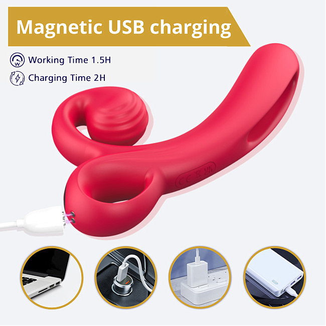 ��������-������ � ��������� ������� Erospace Sweet Play Tongue Flipping Vibrator A4, 18,2 × 9,6 × 3,2 ��