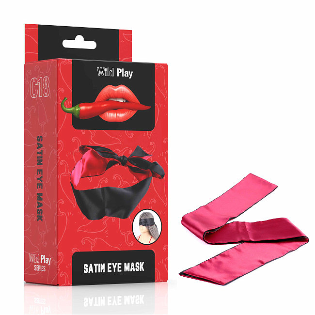 ��������� ������� �� ����� Erospace Wild Play Satin Eye Mask C18, �����-�������