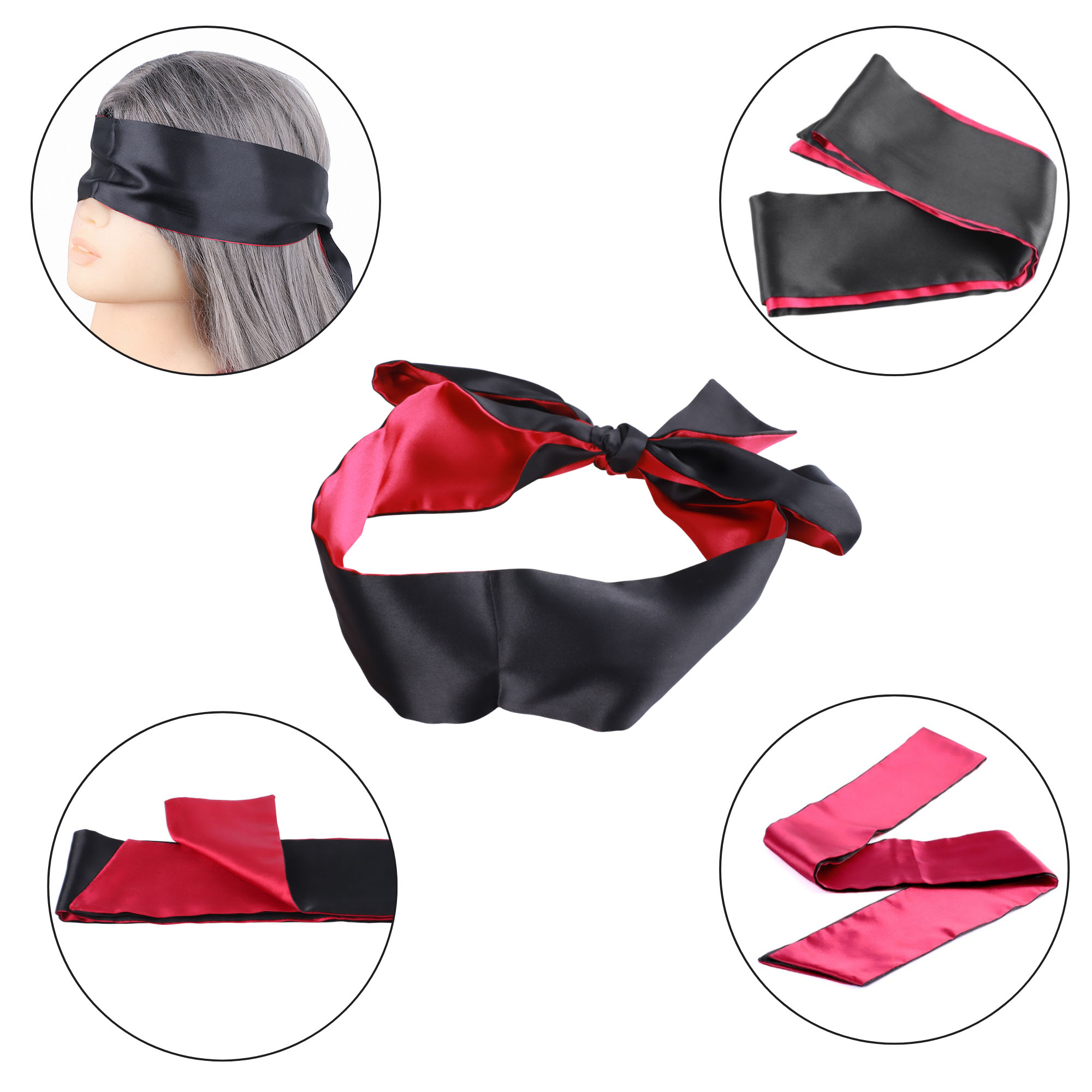 ��������� ������� �� ����� Erospace Wild Play Satin Eye Mask C18, �����-�������