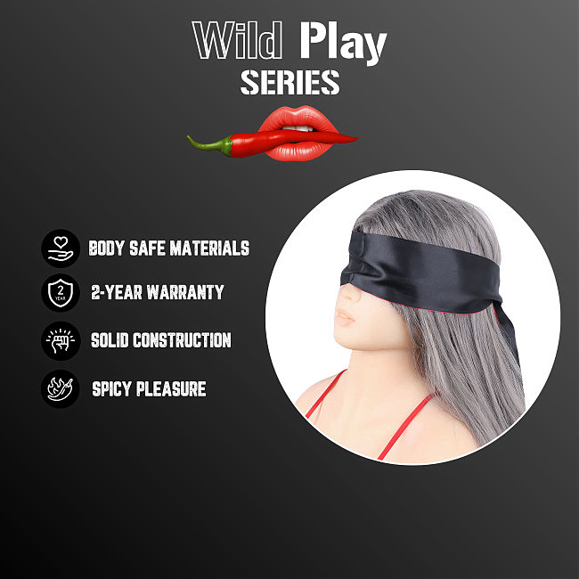 ��������� ������� �� ����� Erospace Wild Play Satin Eye Mask C18, �����-�������