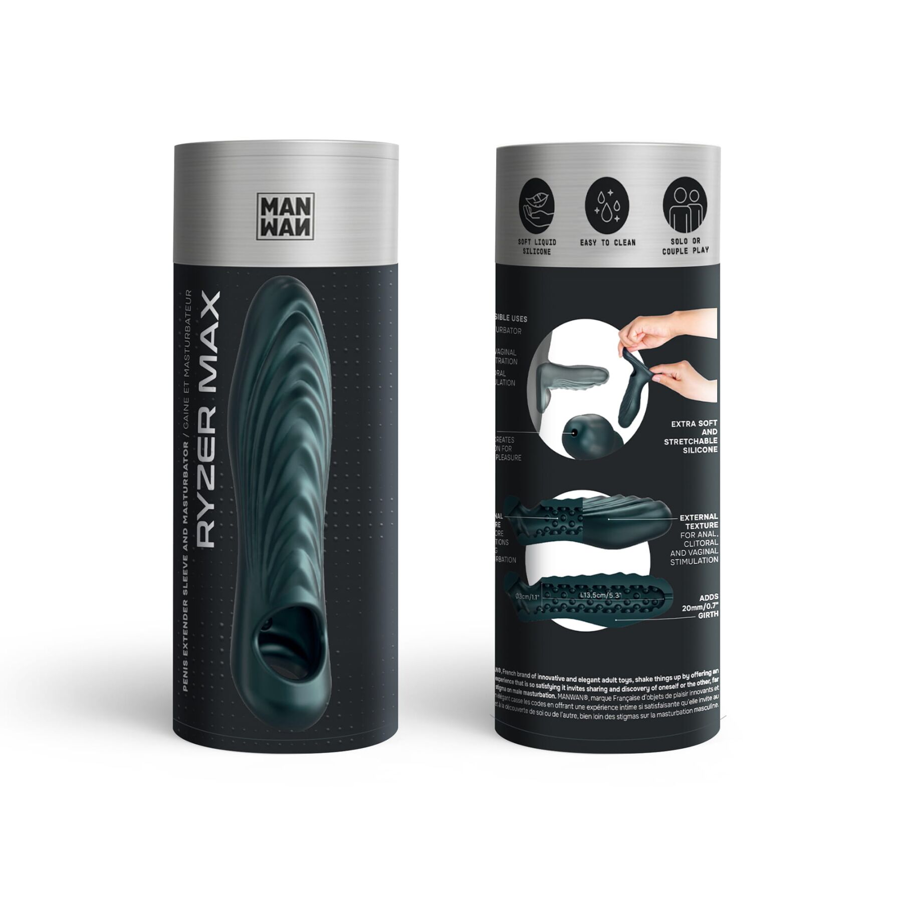 ����������� ������� �� ���� Manwan RYZER MAX, ���������� ������, 15,2 � 4,2 ��
