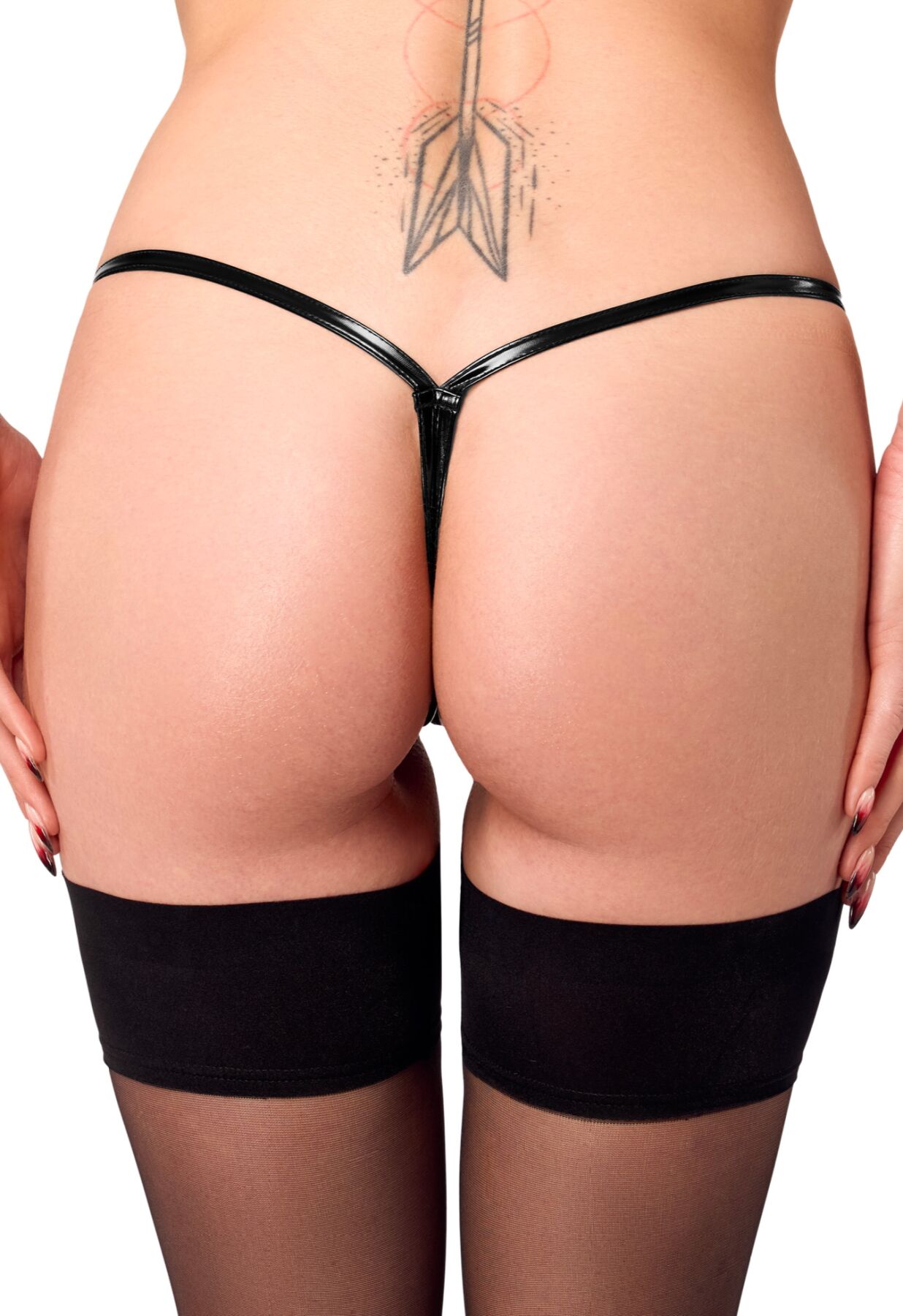 	������� �� �������� ��������� Noir Handmade P014 Dominae PVC panty with silver clasp, ������