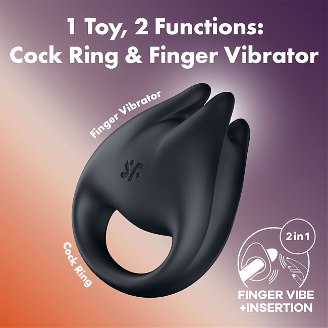 �������� �� ����� � ����������� ������ 2�1 Satisfyer Perfect Pair 1 Black, 12 �������, 6,5 × 7,5 × 3 ��