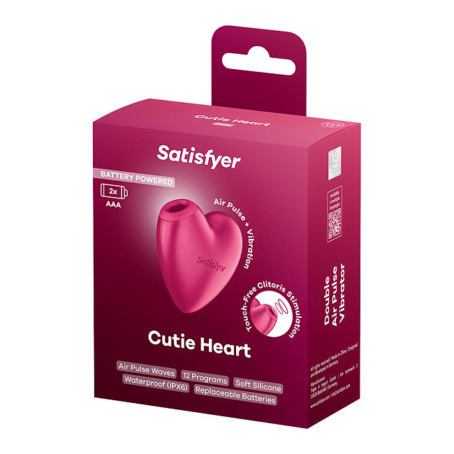 ��������� ����������-������ � ��������� Satisfyer Cutie Heart Battery Series, ���� �������