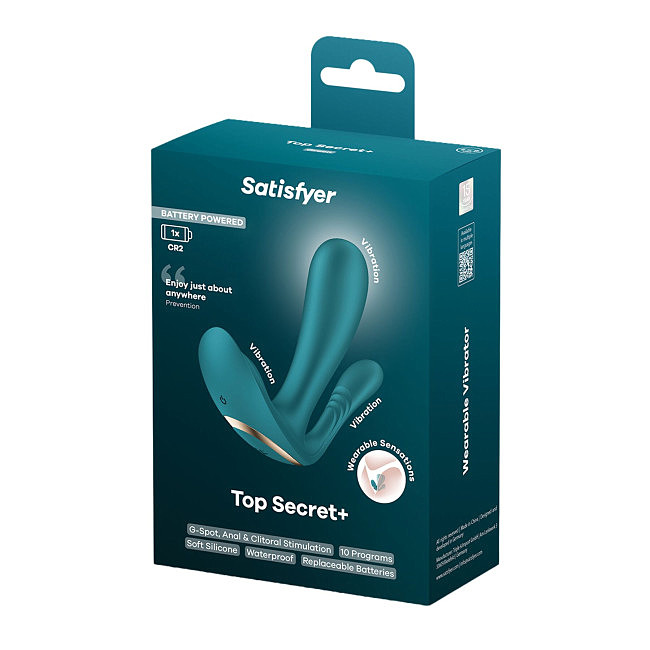 	������� �����-�������� � ������� Satisfyer Top Secret+ Battery Series �� ����������, 12 �������