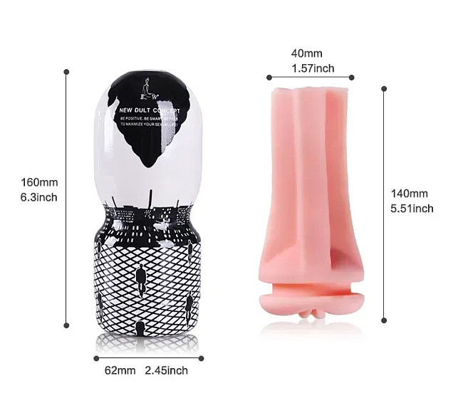 ����������� � ���� CANWIN New Dult Concept Vagina CAN-M211-5, 16 � 6,2 ��