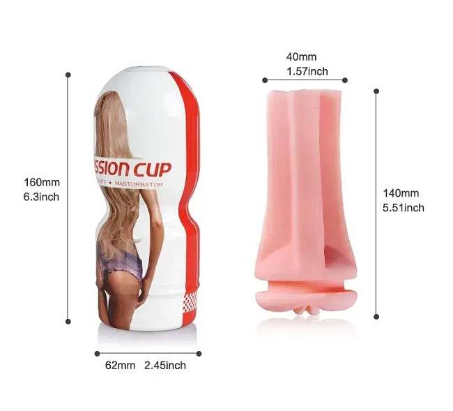 ������� �����������-������ � ���� CANWIN Passion Cup Vagina CAN-M211-3, 16 � 6,2 ��