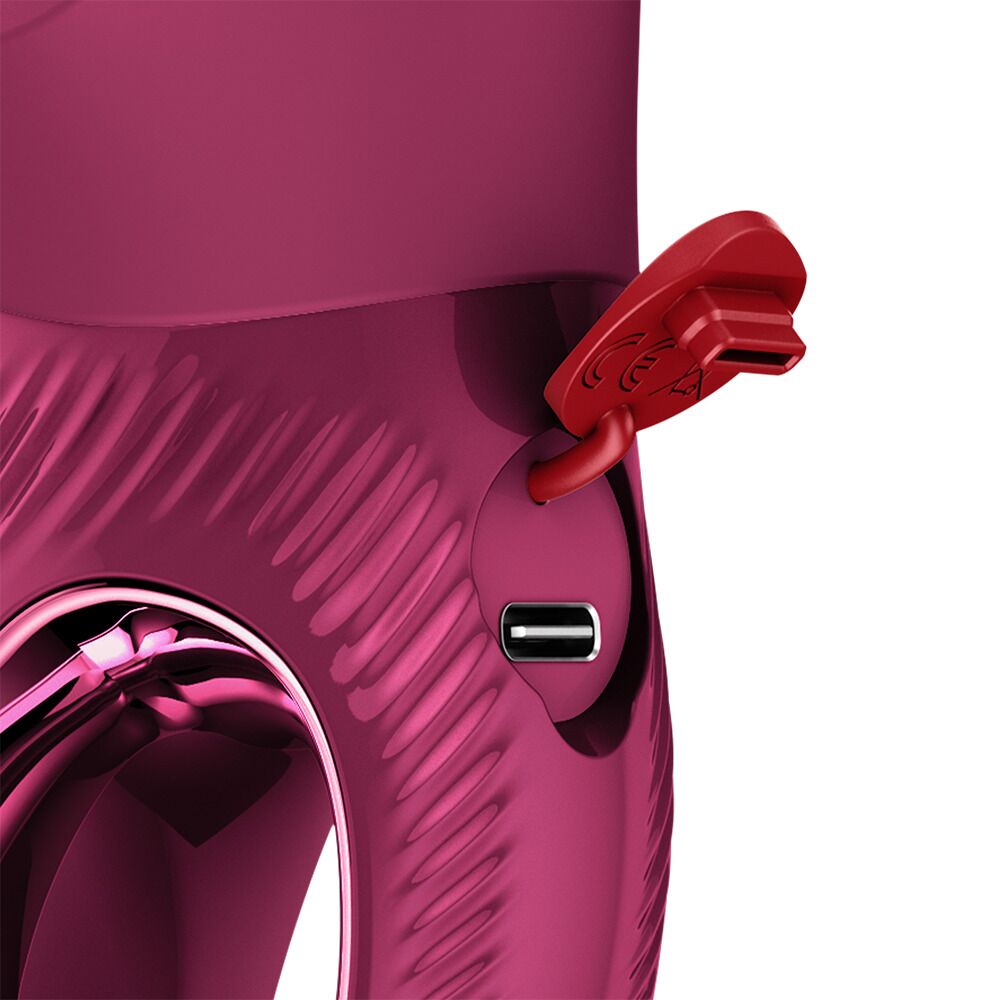 ��������-������ Fun Factory MISS BI Wine Red, 2 ����������� ������, 17,5 � 4,2 ��