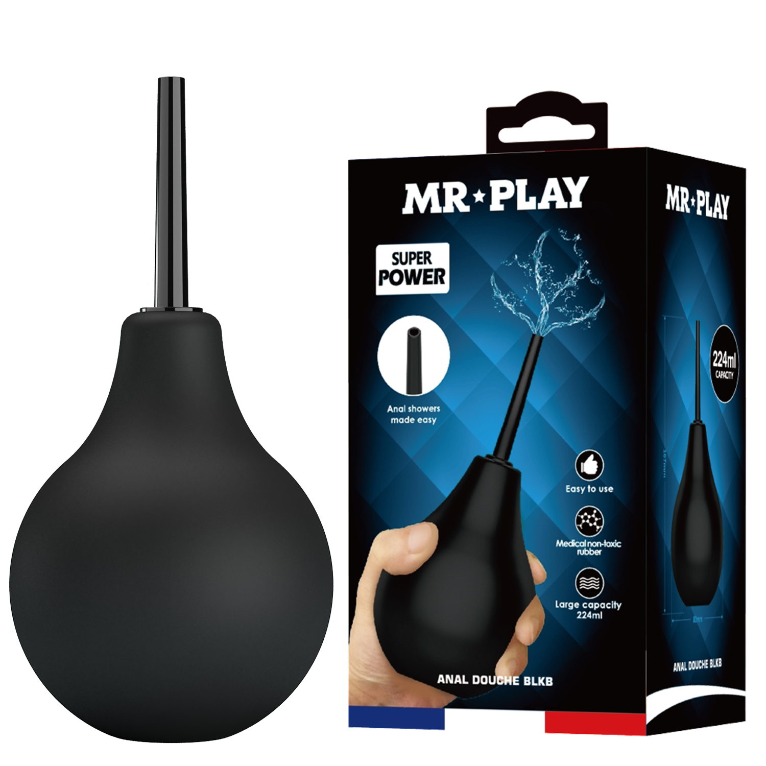 �������� ��� ��� ������������� �������� Mr.Play Anal Douche Blueb �� 224 ��, 16,7 � 8 ��