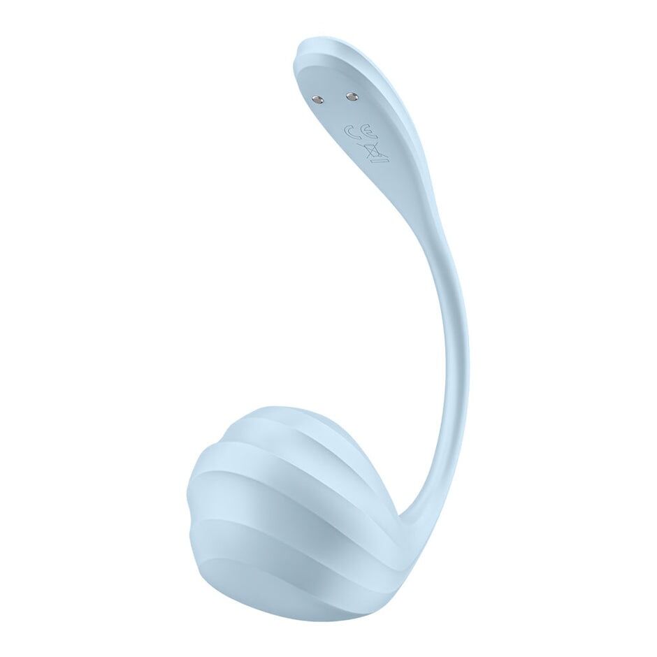  �����-��������� Satisfyer Smooth Petal Connect App Light Blue, 12 ������� ��������