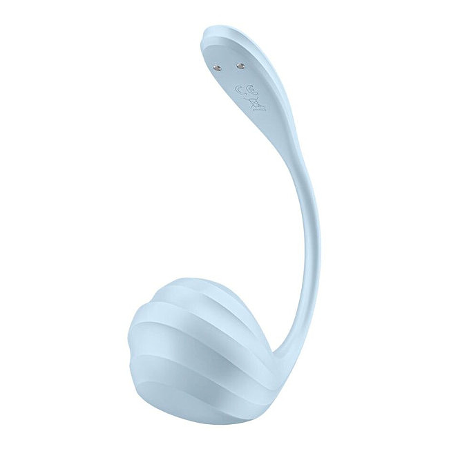  �����-��������� Satisfyer Smooth Petal Connect App Light Blue, 12 ������� ��������