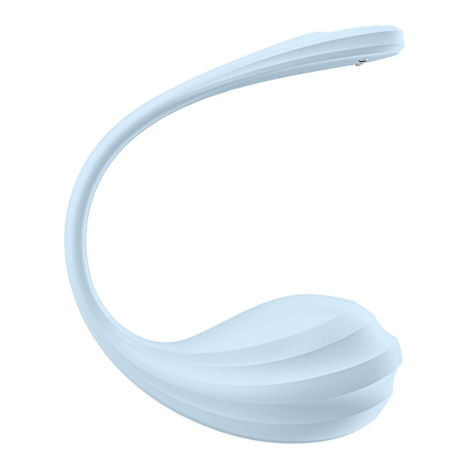  �����-��������� Satisfyer Smooth Petal Connect App Light Blue, 12 ������� ��������