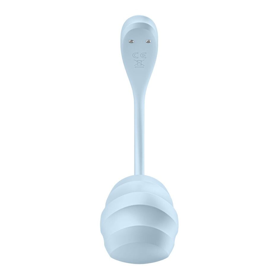  �����-��������� Satisfyer Smooth Petal Connect App Light Blue, 12 ������� ��������