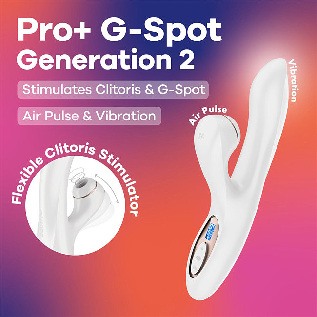 ��������� ��������-������ Satisfyer Pro+ G-Spot Generation 2, 12 ������� �������� � 11 ������� �������