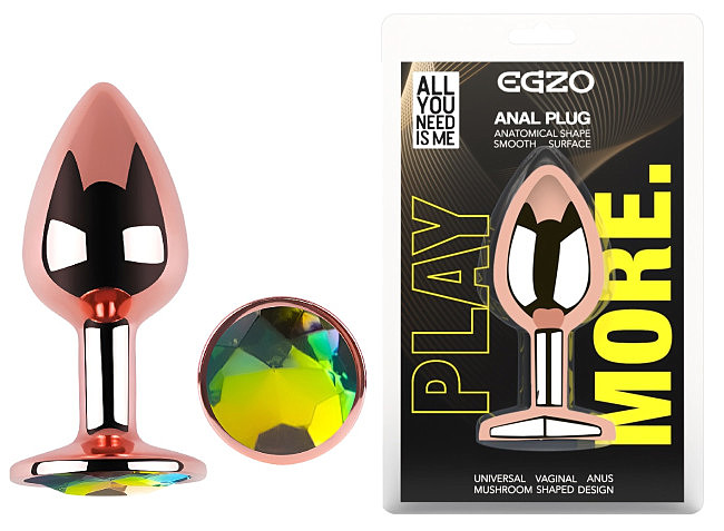 ������������� �������� ������ � ������� ���������� EGZO Rose Gold Round Plug, 8,2 � 3,4 �� 