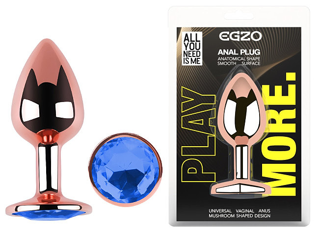 ������������� �������� ������ � ������� ���������� EGZO Rose Gold Round Plug, 8,2 � 3,4 �� 
