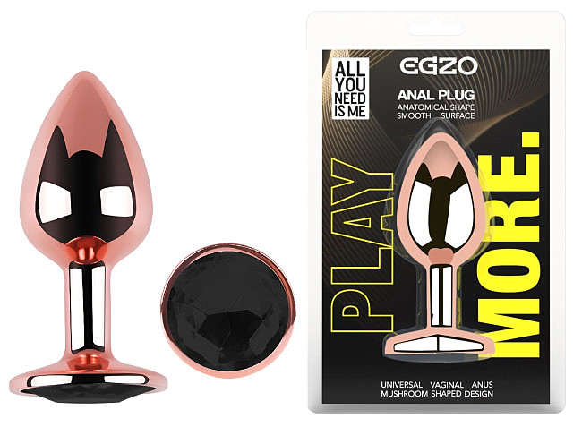 ������������� �������� ������ � ������� ���������� EGZO Rose Gold Round Plug, 8,2 � 3,4 �� 