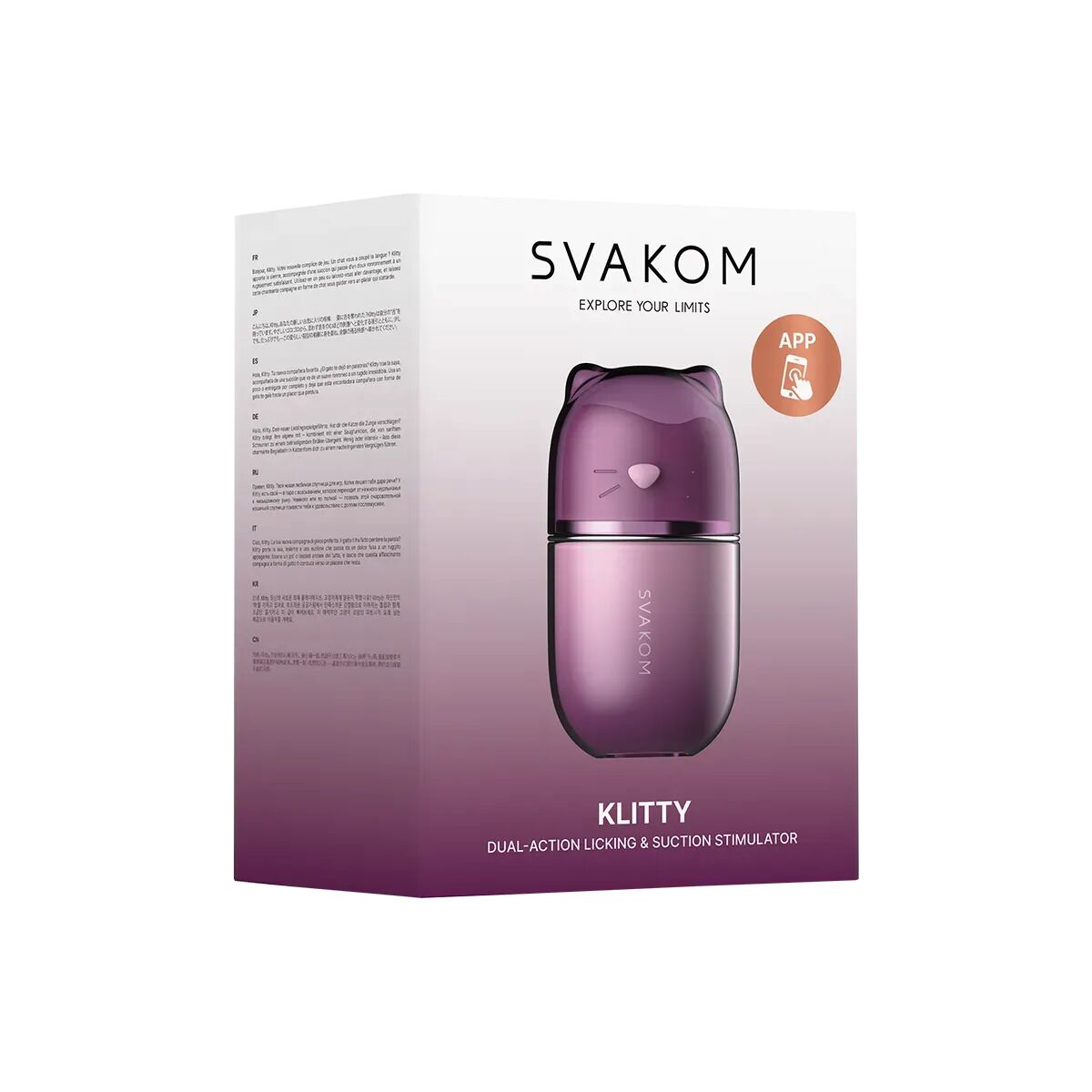 ����� ����-�������� Svakom Klitty: ��������, ������, ����� �������, 7 × 12,8 × 6,1 ��