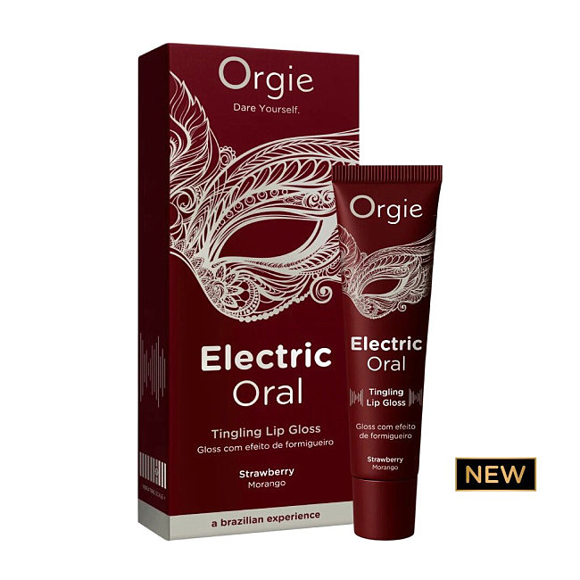 ���������� ��� ��� Orgie Electric Oral Lips Gloss Strawberry, � �������� �����������, 10 ��